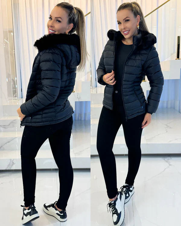 Jaqueta Puffer Peluciada Zaya (Promoção da Semana)