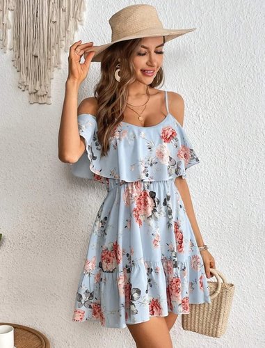 Vestido Curto Estampado