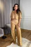 Blazer Cropped Zíper Couro Anitta